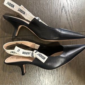 DIOR J’ADIOR Slingback Pumps, Black leather